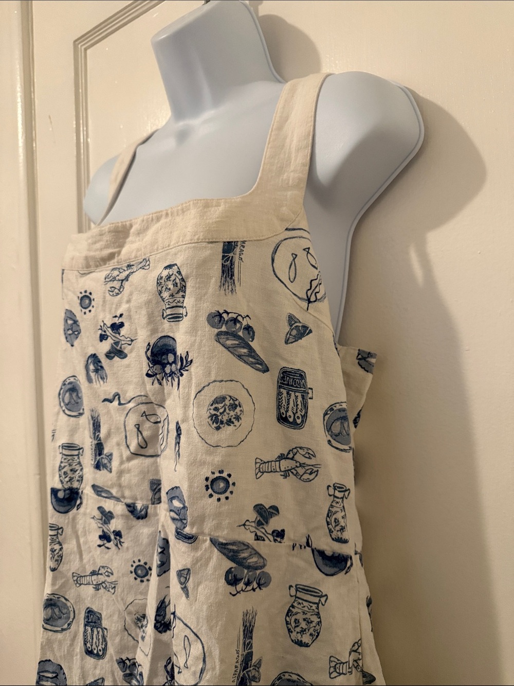 Abercrombie & Fitch Linen-Blend Wide Strap Mini Dress - Picture 8 of 15